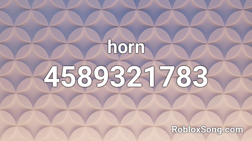 horn Roblox ID
