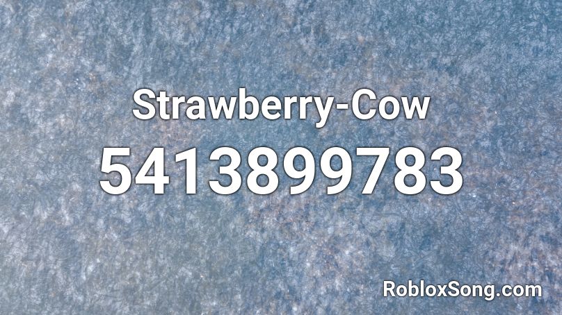 Strawberry-Cow Roblox ID