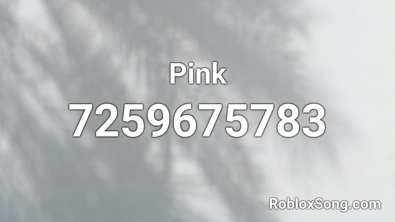 Pink Roblox ID