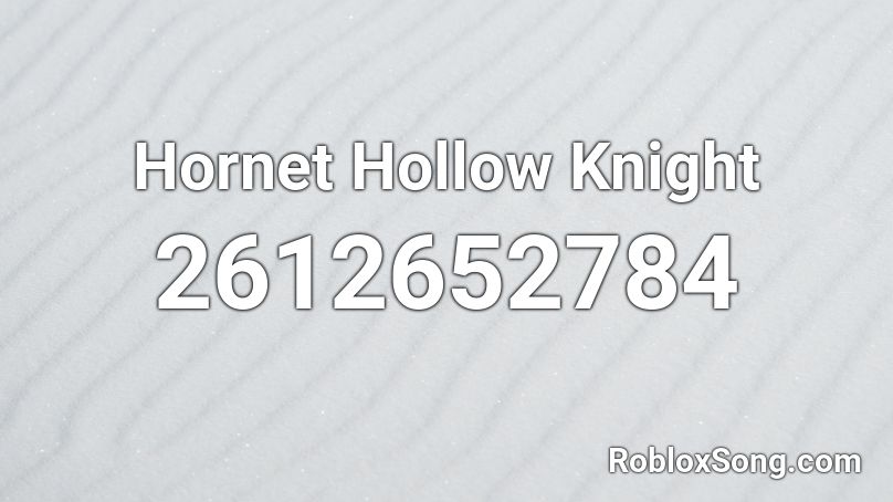 Hornet Hollow Knight Roblox ID