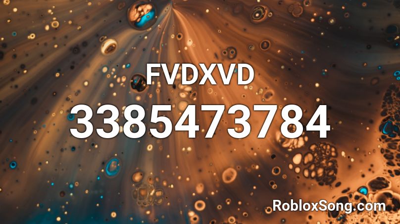 FVDXVD Roblox ID