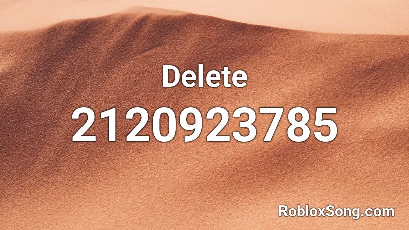 Delete  Roblox ID