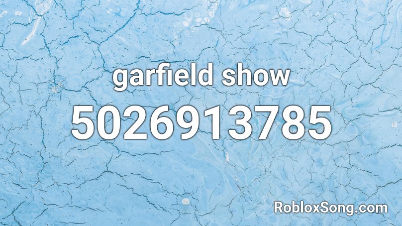 garfield show Roblox ID