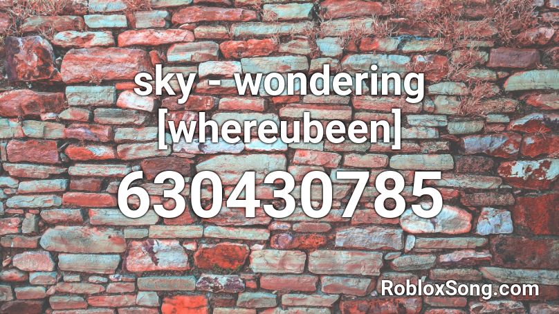 sky - wondering [whereubeen] Roblox ID
