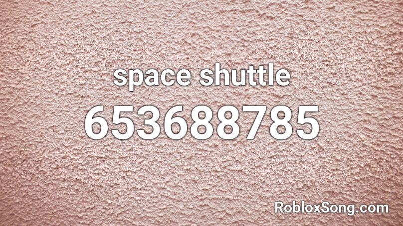 space shuttle Roblox ID