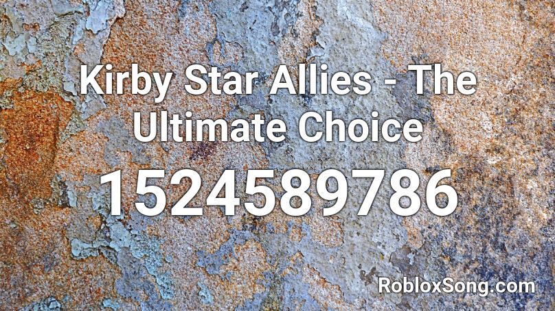Kirby Star Allies - The Ultimate Choice Roblox ID