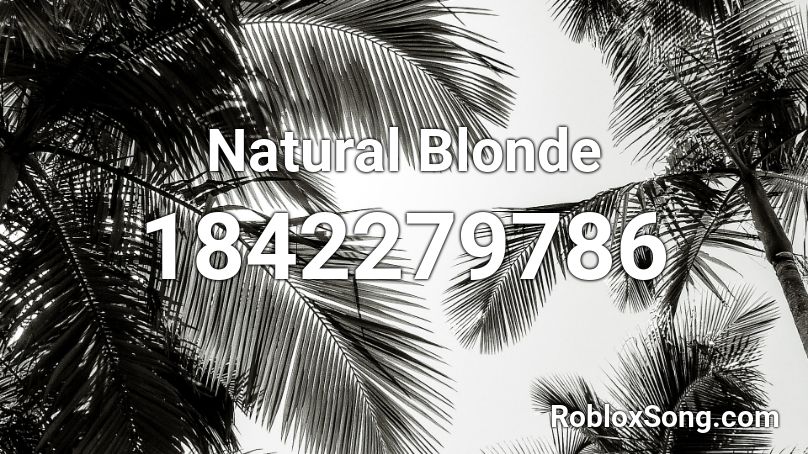 Natural Blonde Roblox ID