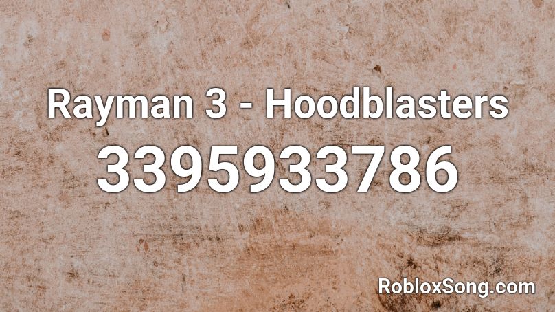 Hoodblasters Roblox ID
