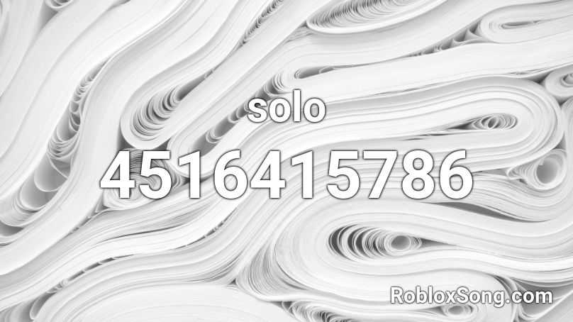 solo Roblox ID