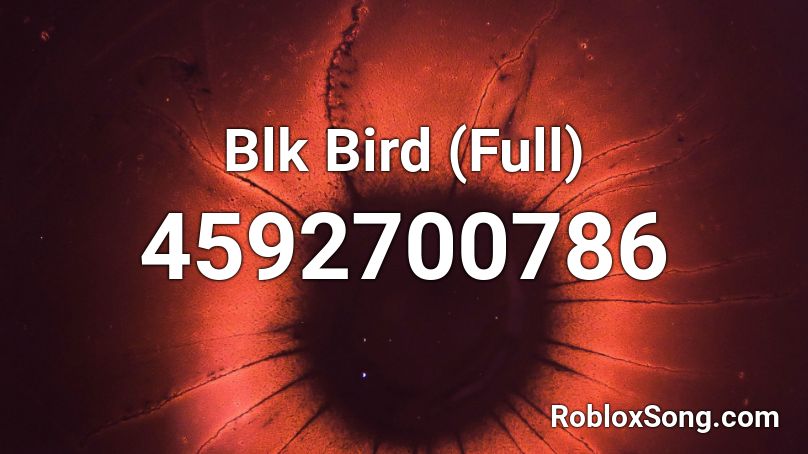 Blk Bird (Full) Roblox ID