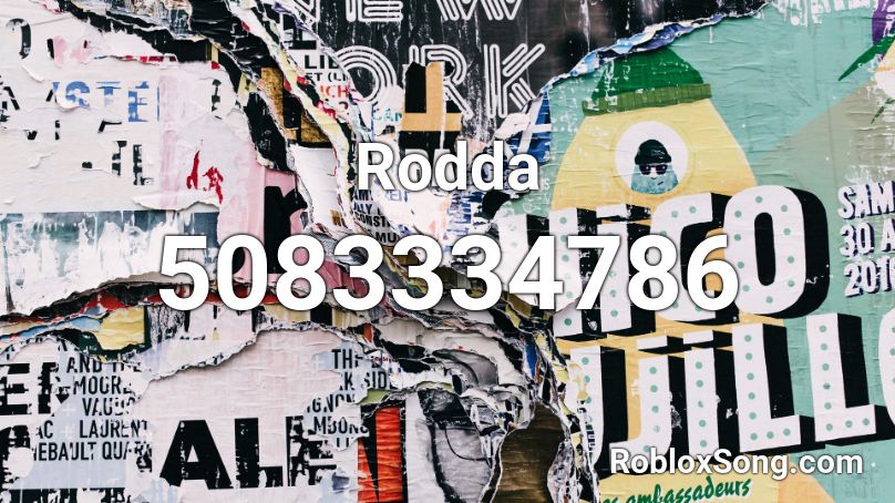 Rodda Roblox ID