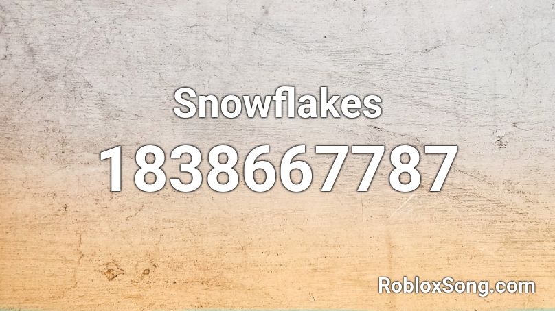 Snowflakes Roblox ID