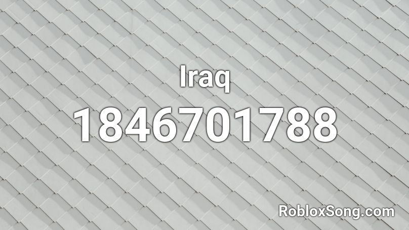 Iraq Roblox ID