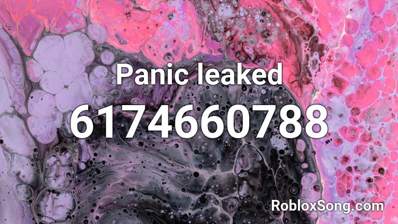 Panic leaked Roblox ID