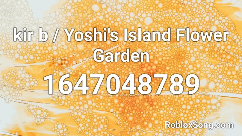 kirb / Yoshi's Island Flower Garden Roblox ID