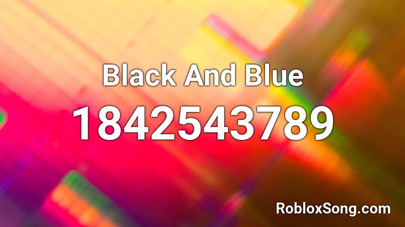 Black And Blue Roblox ID