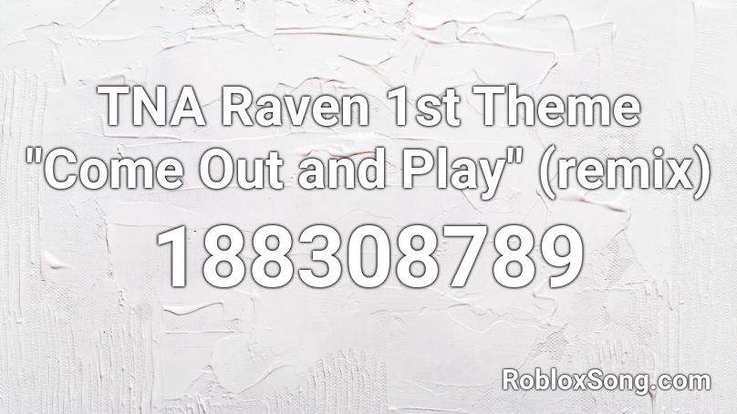 TNA Raven 1st Theme 