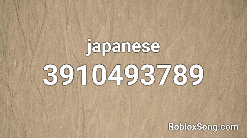 japanese Roblox ID