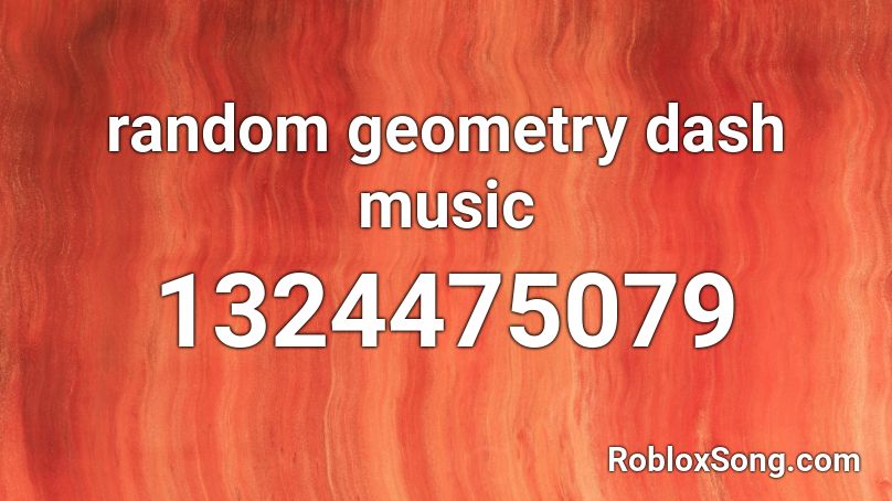 random geometry dash music Roblox ID