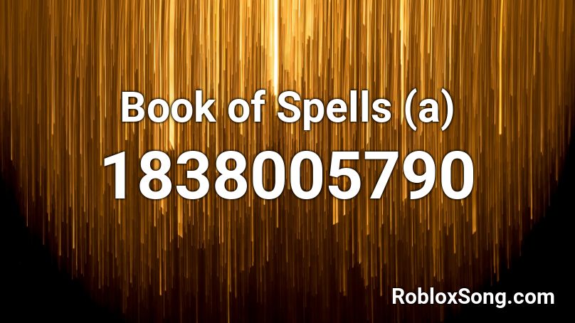 Book of Spells (a) Roblox ID