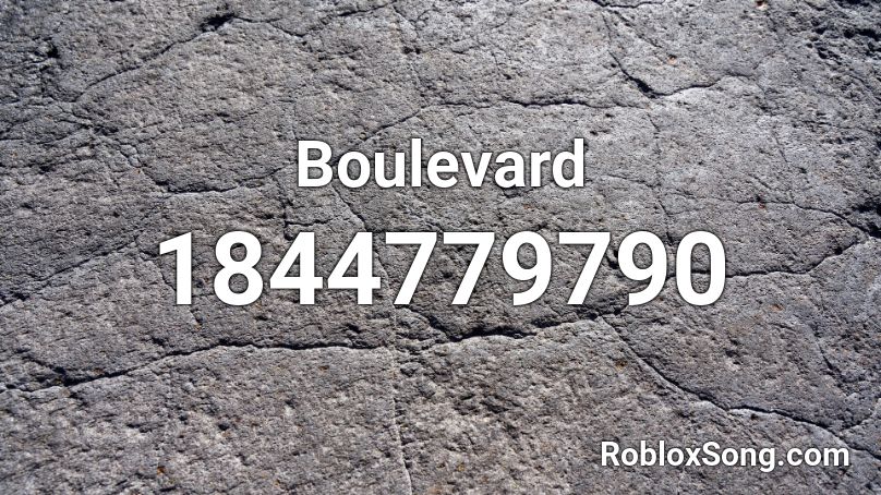 Boulevard Roblox ID