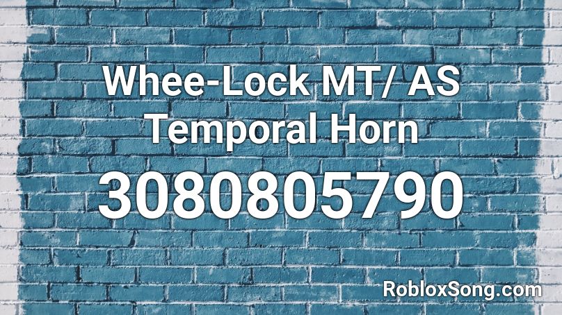 Whee-Lock MT/ AS Temporal Horn Roblox ID