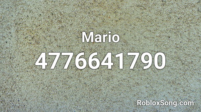 Mario Roblox ID