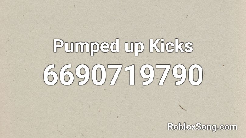 pumped up kicks roblox id code loud