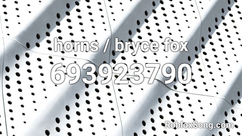 horns / bryce fox Roblox ID