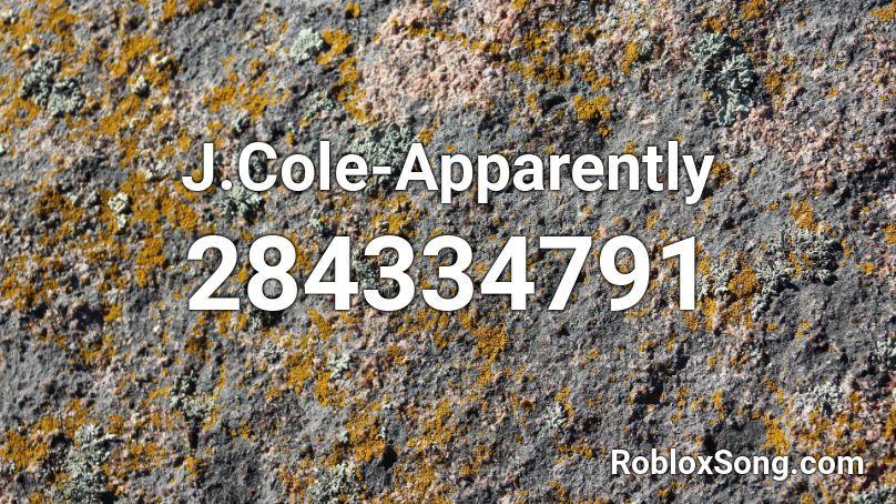 J.Cole-Apparently Roblox ID