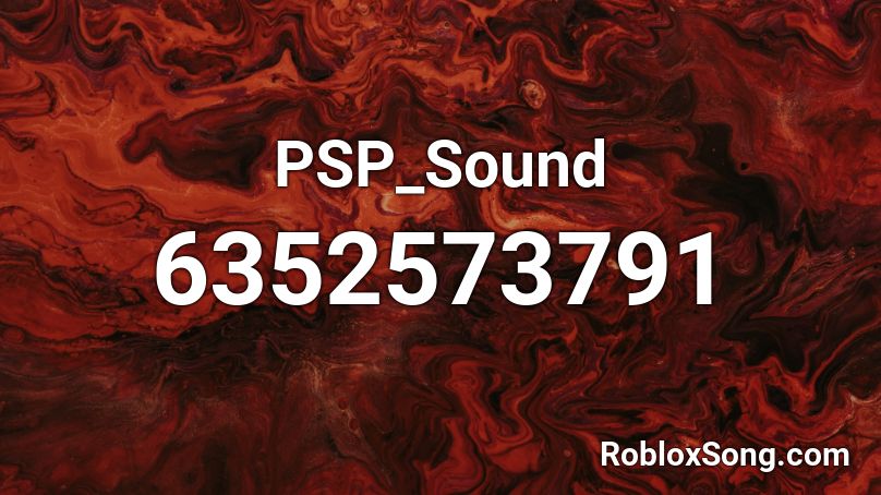 PSP_Sound Roblox ID