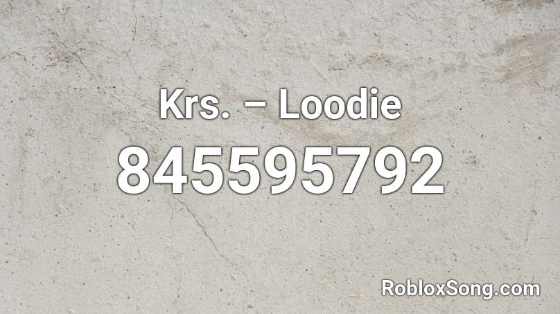 (Removed for copyright) Roblox ID
