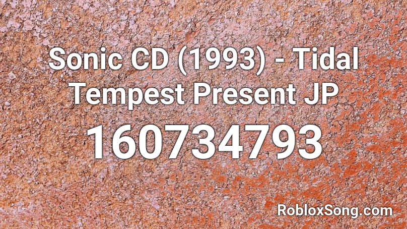 Sonic CD (1993) - Tidal Tempest Present JP Roblox ID