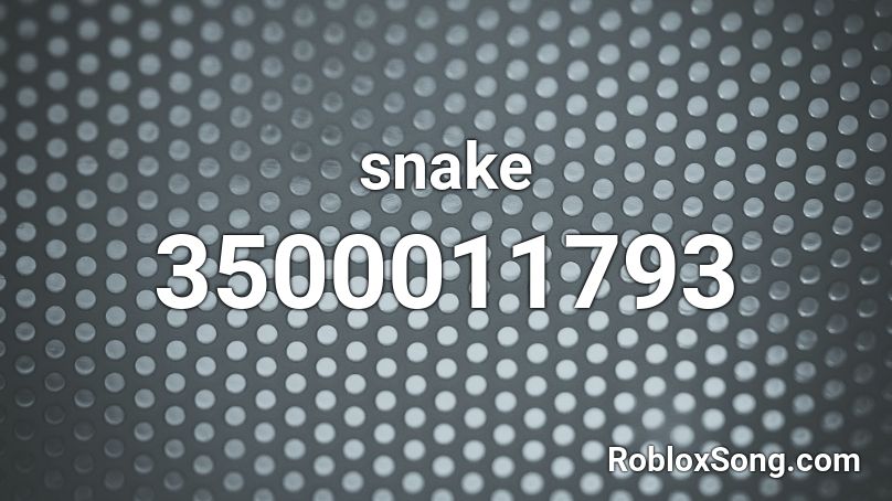 snake Roblox ID