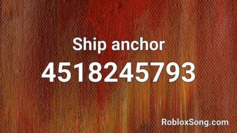 Ship anchor Roblox ID