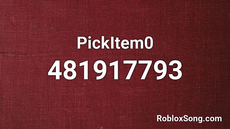 PickItem0 Roblox ID
