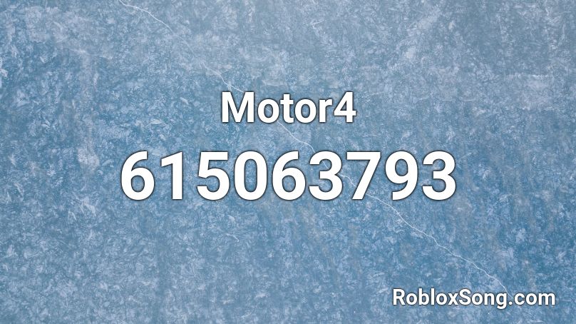 Motor4 Roblox ID