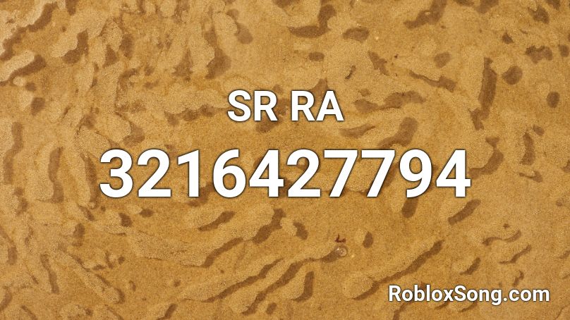 SR RA Roblox ID