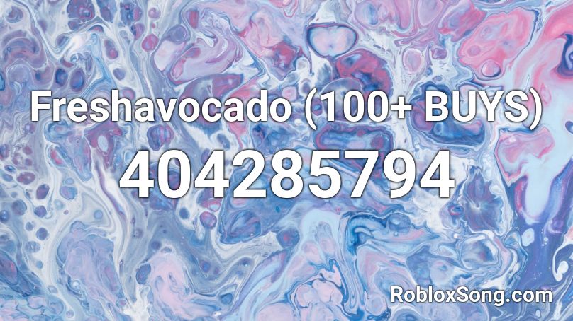 Freshavocado (100+ BUYS) Roblox ID