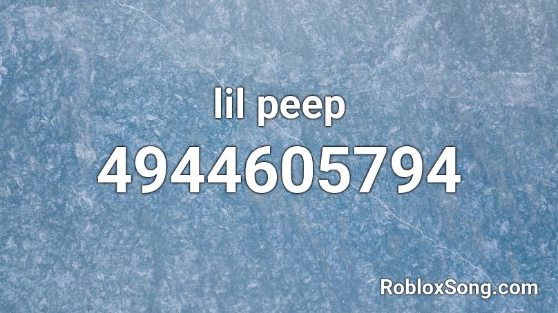 lil peep Roblox ID