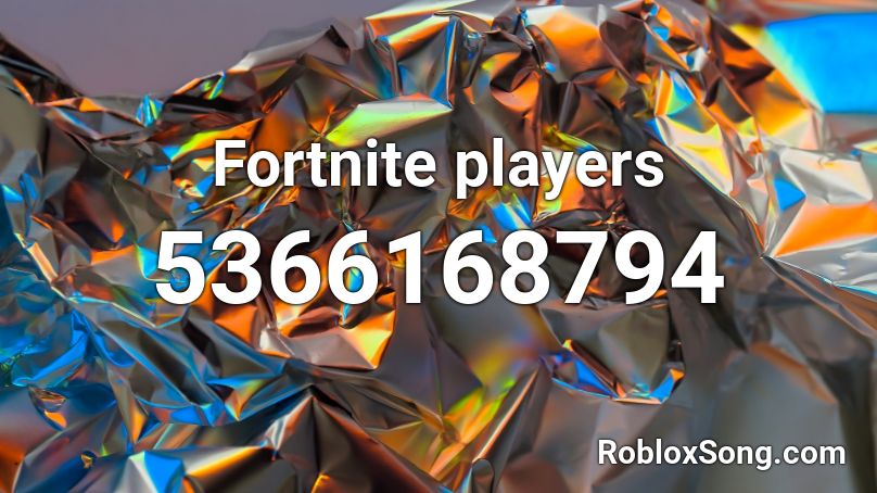 Fortnite players Roblox ID