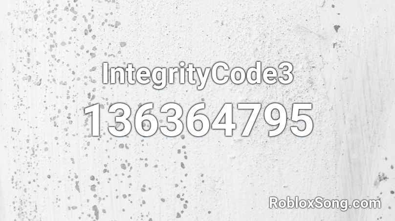 IntegrityCode3 Roblox ID