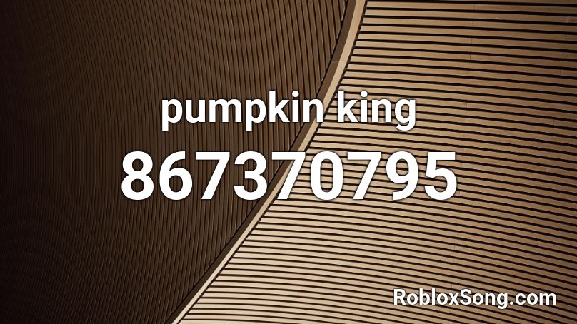 pumpkin king Roblox ID