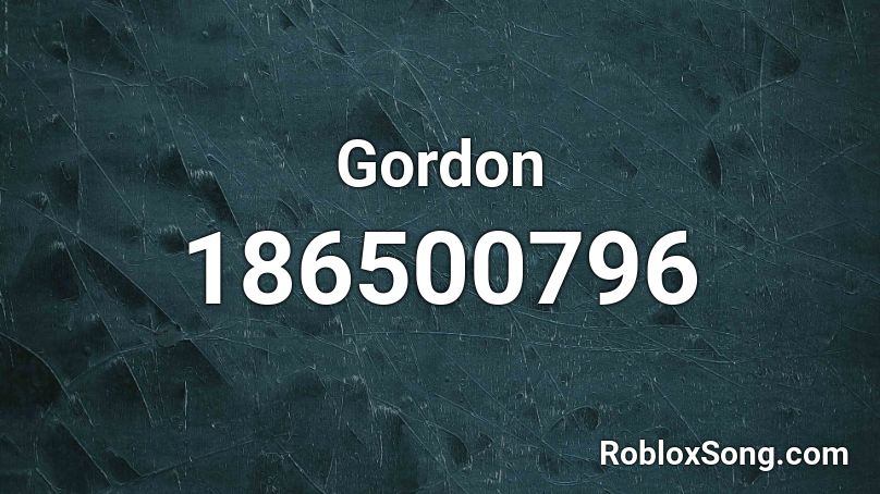 Gordon Roblox ID