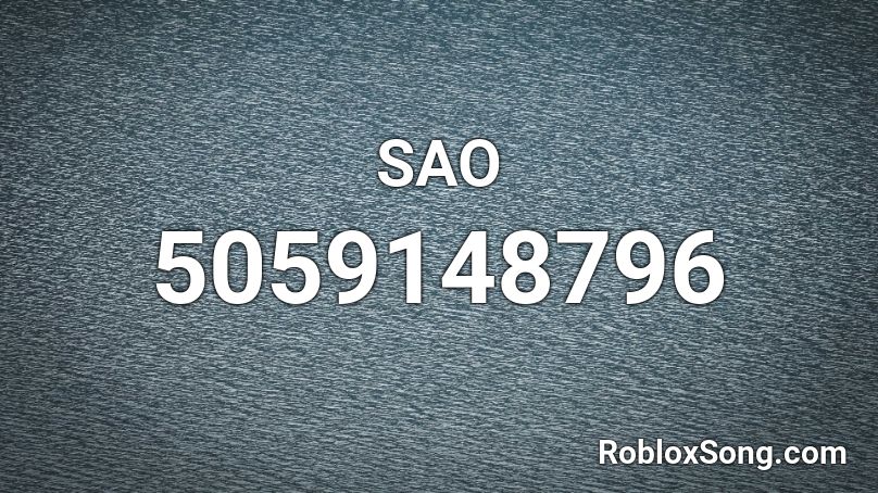 SAO Roblox ID
