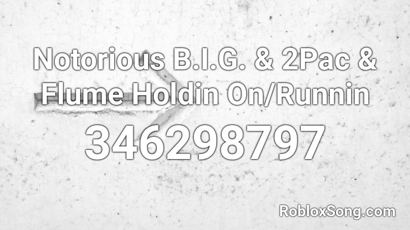 Notorious B.I.G. & 2Pac & Flume Holdin On/Runnin Roblox ID