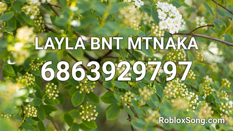 LAYLA BNT MTNAKA Roblox ID