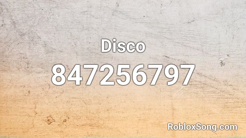 Disco Roblox ID