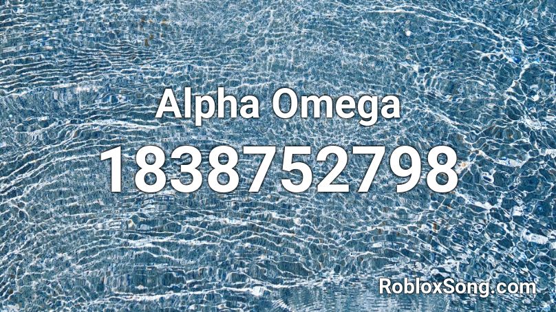 Alpha Omega Roblox ID