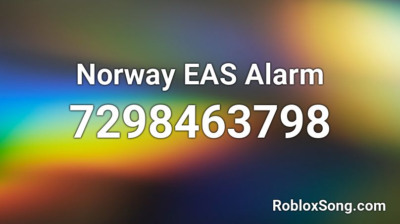 Norway EAS Alarm Roblox ID